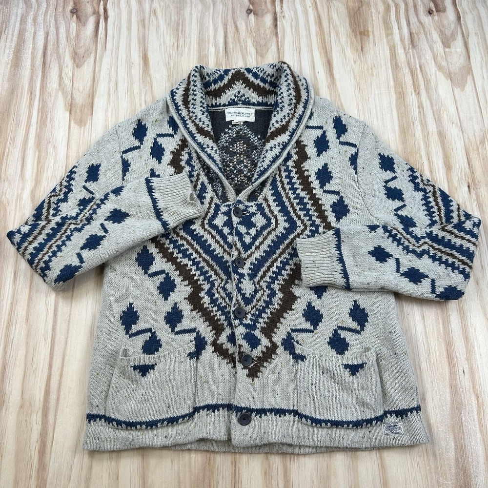 Vintage Ralph Lauren Denim & Supply Women's XL Aztec Southwest Cardigan Sweater